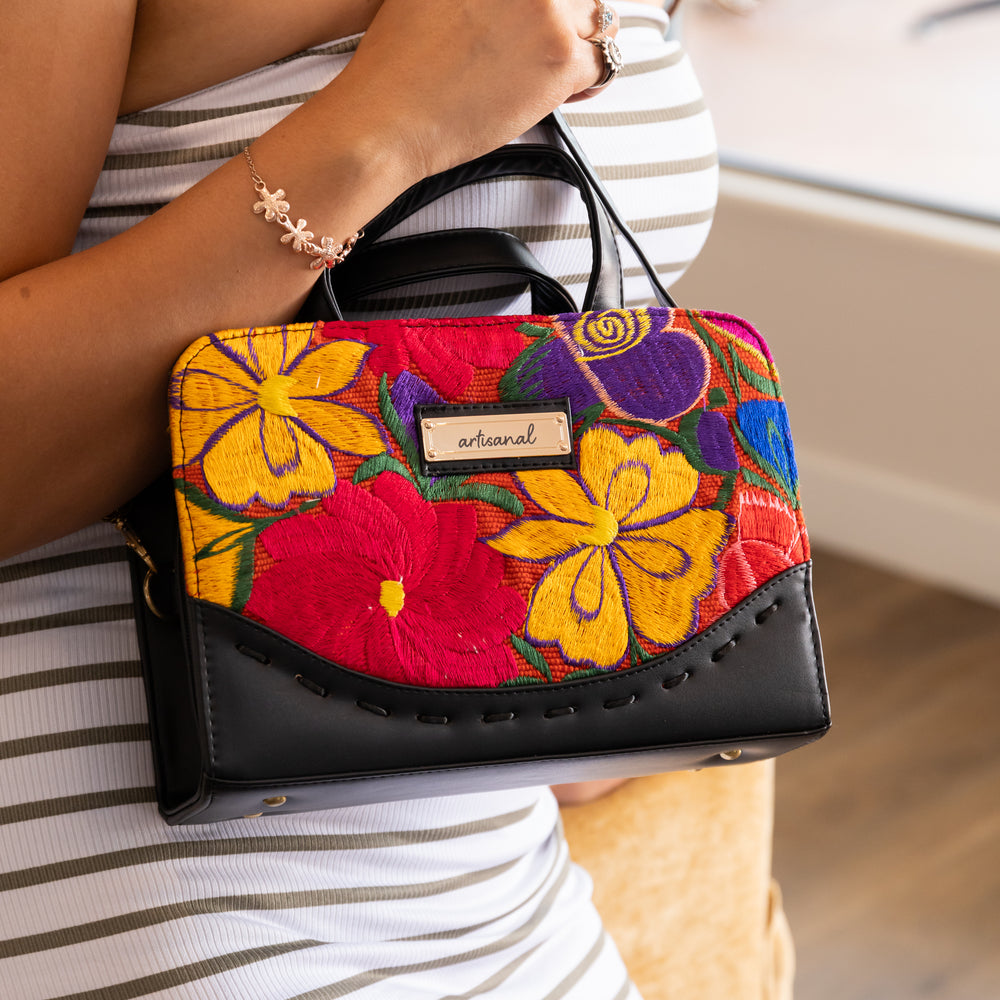 
                  
                    Black Crossbody with Embroidery
                  
                