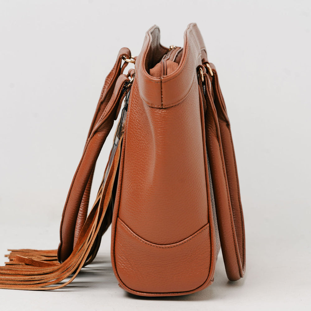 
                  
                    Western Handbag with Cowhide
                  
                