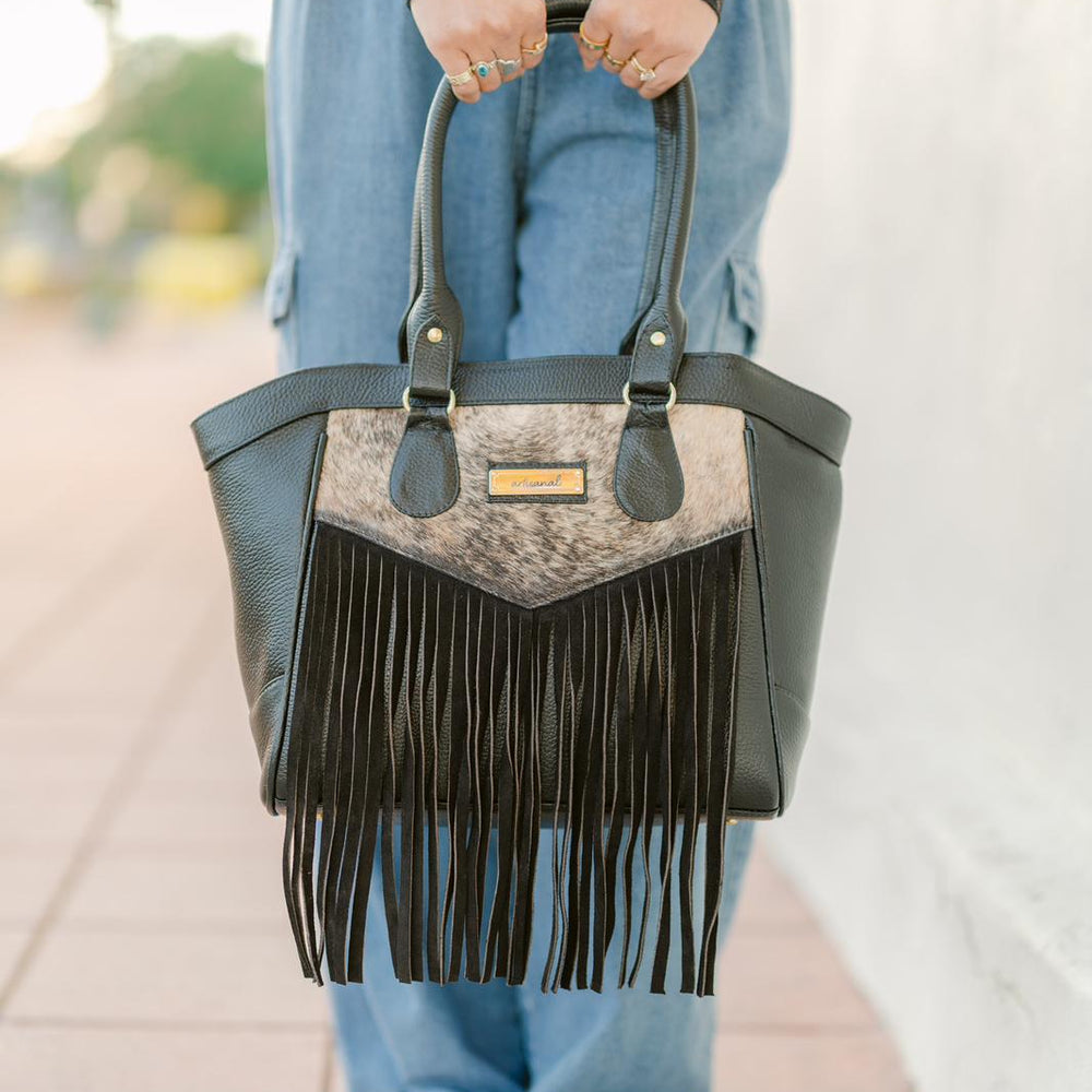 
                  
                    Western Handbag with Cowhide
                  
                
